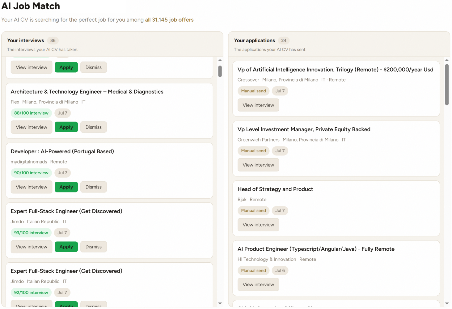 AI Job Match — tailk.me